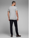 Jack & Jones Svetlošedé pruhované tričko Jack & Jones Basic