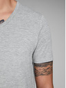 Jack & Jones Svetlošedé pruhované tričko Jack & Jones Basic