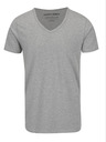 Jack & Jones Svetlošedé pruhované tričko Jack & Jones Basic