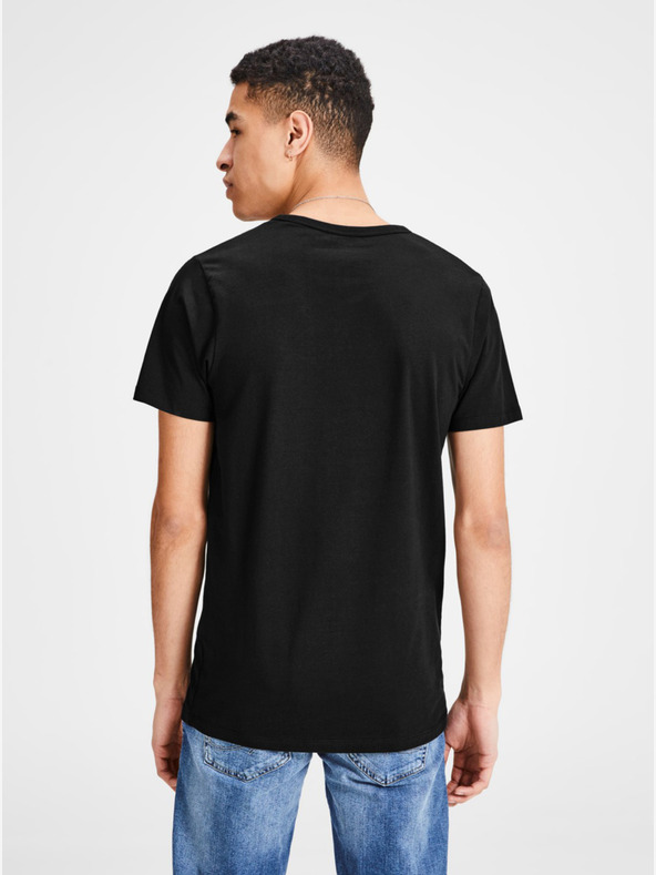 Jack & Jones Čierne základné tričko Jack & Jones Basic