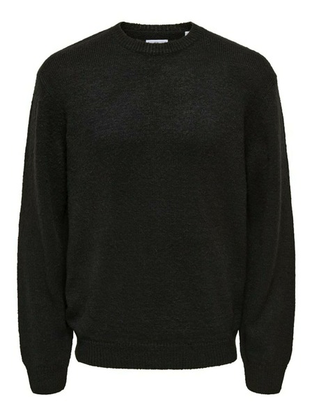ONLY & SONS Čierny pánsky sveter ONLY & SONS Anthony