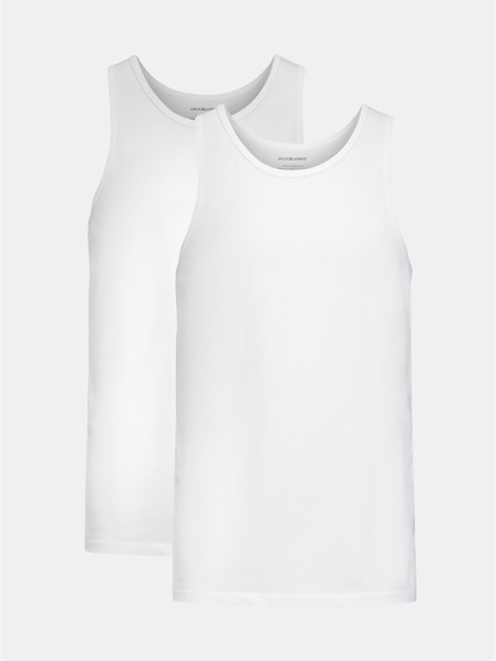 Jack & Jones Súprava dvoch bielych základných tielok Jack & Jones