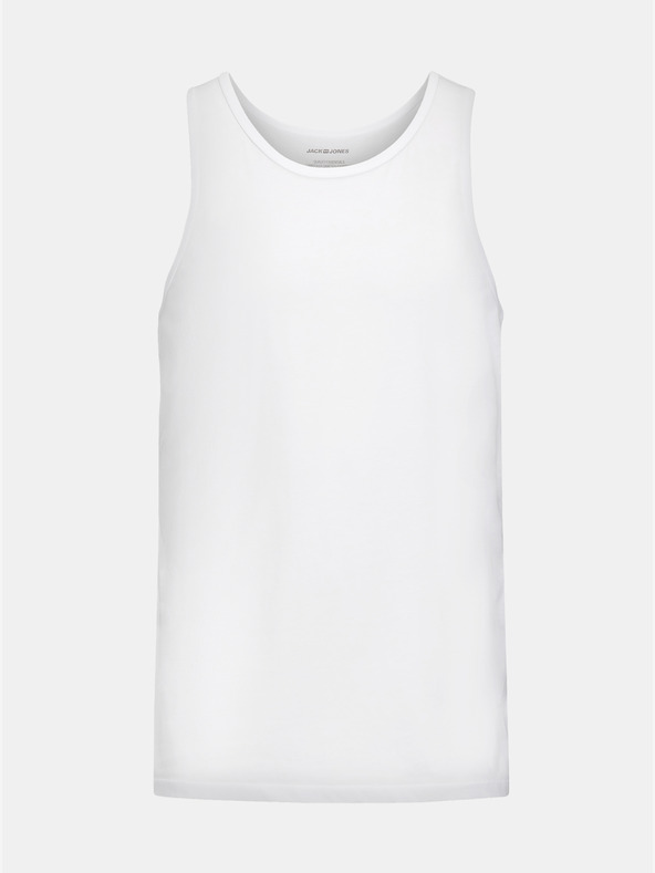 Jack & Jones Súprava dvoch bielych základných tielok Jack & Jones