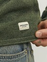 Jack & Jones Zelený pánsky pruhovaný sveter Jack & Jones JJEHILL