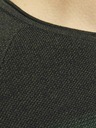 Jack & Jones Zelený pánsky pruhovaný sveter Jack & Jones JJEHILL