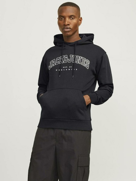 Jack & Jones Čierna pánska mikina Jack & Jones Caleb