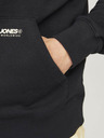 Jack & Jones Čierna pánska mikina Jack & Jones Elegacy Hoodie