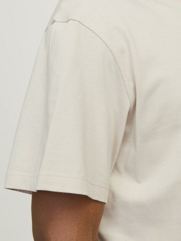 Jack & Jones Jack & Jones Legacy pánske béžové tričko