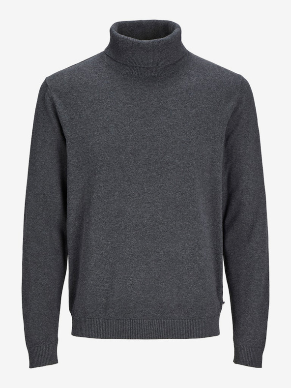 Jack & Jones Tmavošedý pánsky rolák Jack & Jones Basic