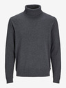 Jack & Jones Tmavošedý pánsky rolák Jack & Jones Basic