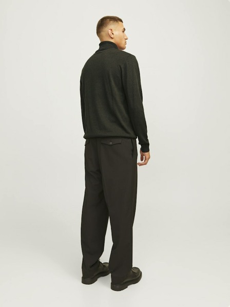 Jack & Jones Tmavozelený pánsky rolák Jack & Jones Basic