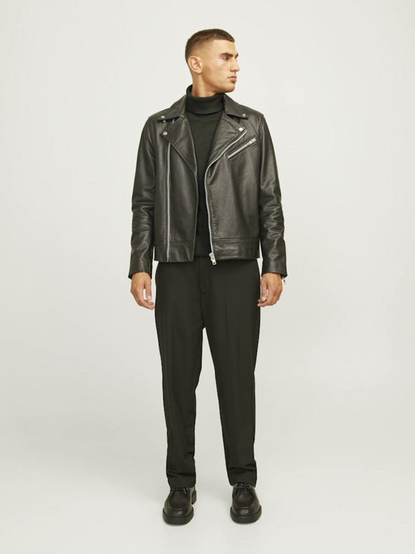 Jack & Jones Tmavozelený pánsky rolák Jack & Jones Basic