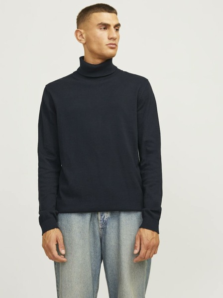 Jack & Jones Tmavomodrý pánsky rolák Jack & Jones Basic