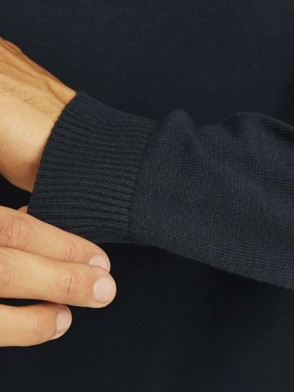 Jack & Jones Tmavomodrý pánsky rolák Jack & Jones Basic