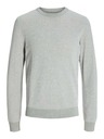 Jack & Jones Svetlosivý pánsky sveter Jack & Jones Globe