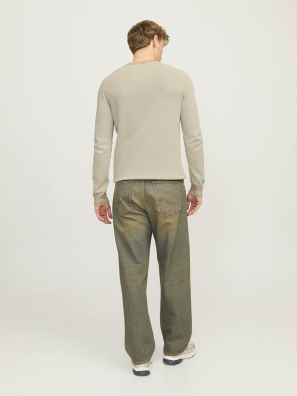 Jack & Jones Béžová Pánsky sveter Jack & Jones Globe