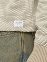 Jack & Jones Béžová Pánsky sveter Jack & Jones Globe