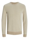 Jack & Jones Béžová Pánsky sveter Jack & Jones Globe