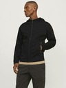 Jack & Jones Čierna pánska mikina Jack & Jones s kapucňou