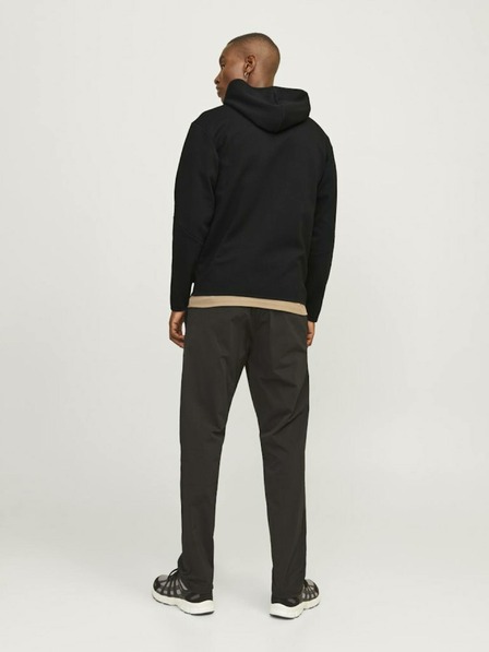 Jack & Jones Čierna pánska mikina Jack & Jones s kapucňou