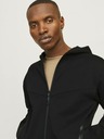 Jack & Jones Čierna pánska mikina Jack & Jones s kapucňou