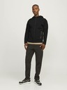 Jack & Jones Čierna pánska mikina Jack & Jones s kapucňou