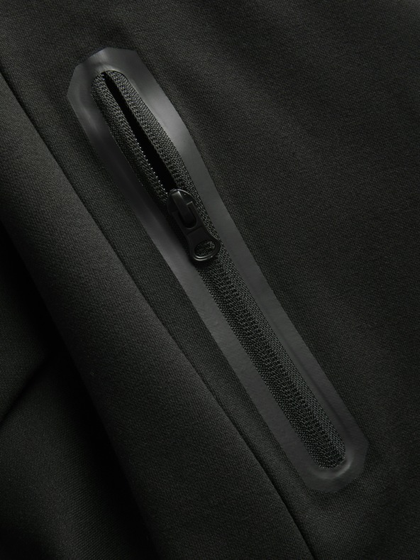 Jack & Jones Čierna pánska mikina Jack & Jones s kapucňou