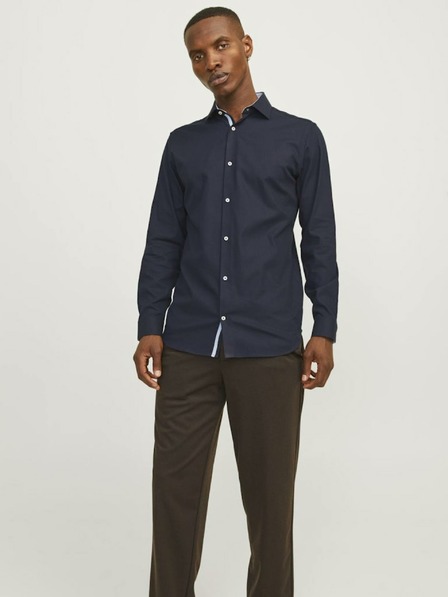 Jack & Jones Tmavomodrá pánska košeľa Jack & Jones Parker