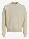 Jack & Jones Krémový pánsky sveter Jack & Jones Vester