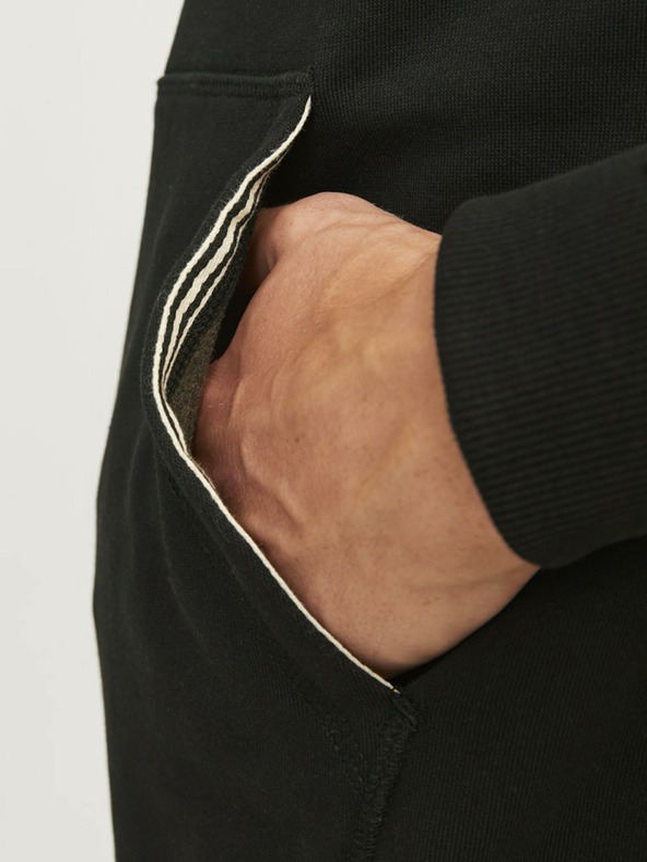 Jack & Jones Čierna pánska mikina Jack & Jones Frederiks