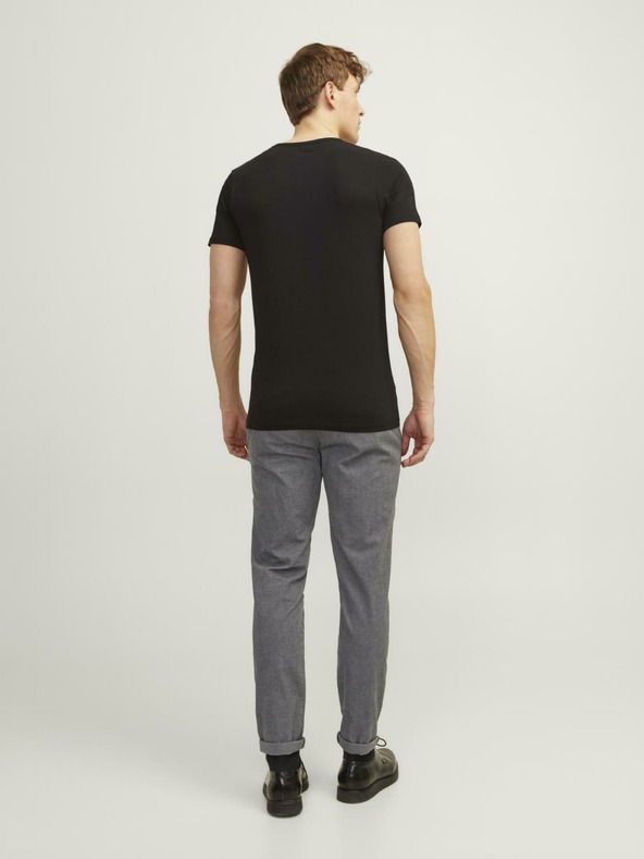 Jack & Jones Šedé pánske chino nohavice Jack & Jones Marco