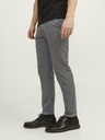 Jack & Jones Šedé pánske chino nohavice Jack & Jones Marco