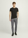 Jack & Jones Šedé pánske chino nohavice Jack & Jones Marco