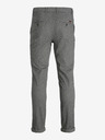 Jack & Jones Šedé pánske chino nohavice Jack & Jones Marco
