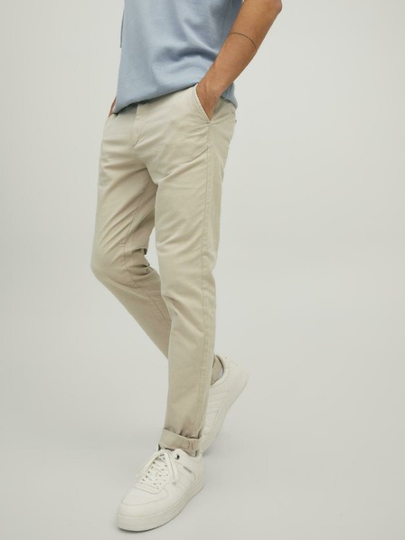Jack & Jones Jack & Jones Marco Béžové pánske nohavice chino