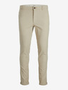 Jack & Jones Jack & Jones Marco Béžové pánske nohavice chino