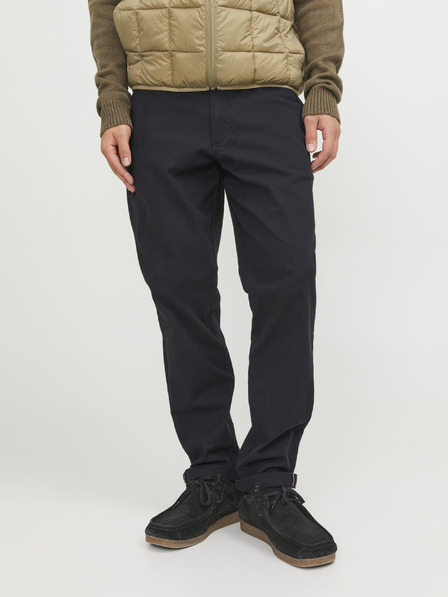 Jack & Jones Čierne pánske chino nohavice Jack & Jones Marco