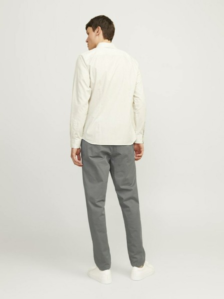 Jack & Jones Šedé pánske chino nohavice Jack & Jones Stace