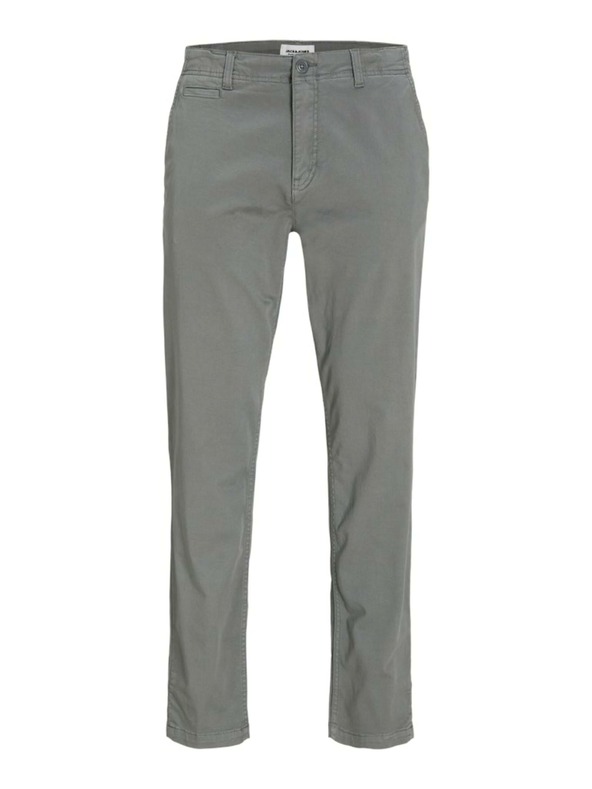 Jack & Jones Šedé pánske chino nohavice Jack & Jones Stace