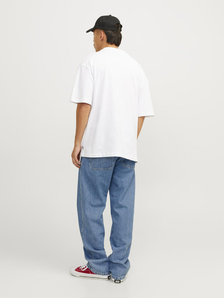 Jack & Jones Modré pánske džínsy širokého strihu Jack & Jones Glenn