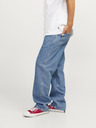 Jack & Jones Modré pánske džínsy širokého strihu Jack & Jones Glenn
