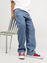 Jack & Jones Modré pánske džínsy širokého strihu Jack & Jones Glenn