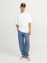 Jack & Jones Modré pánske džínsy širokého strihu Jack & Jones Glenn