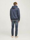 Jack & Jones Tmavomodré pánske džínsy rovného strihu Jack & Jones Clark