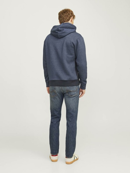 Jack & Jones Tmavomodré pánske džínsy rovného strihu Jack & Jones Clark