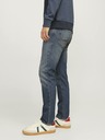 Jack & Jones Tmavomodré pánske džínsy rovného strihu Jack & Jones Clark