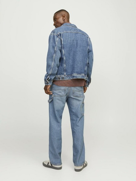 Jack & Jones Modré pánske džínsy rovného strihu Jack & Jones Eddie