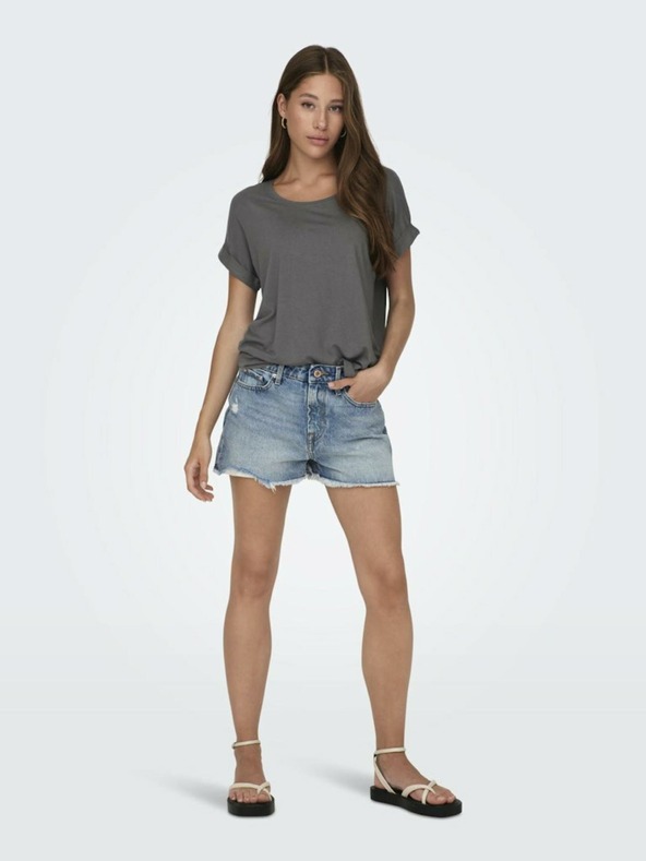 ONLY Šedé dámske tričko ONLY Moster