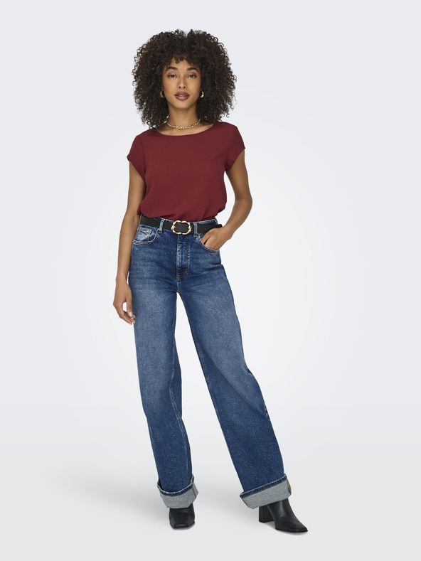 ONLY Vínová dámska blúzka ONLY Vic