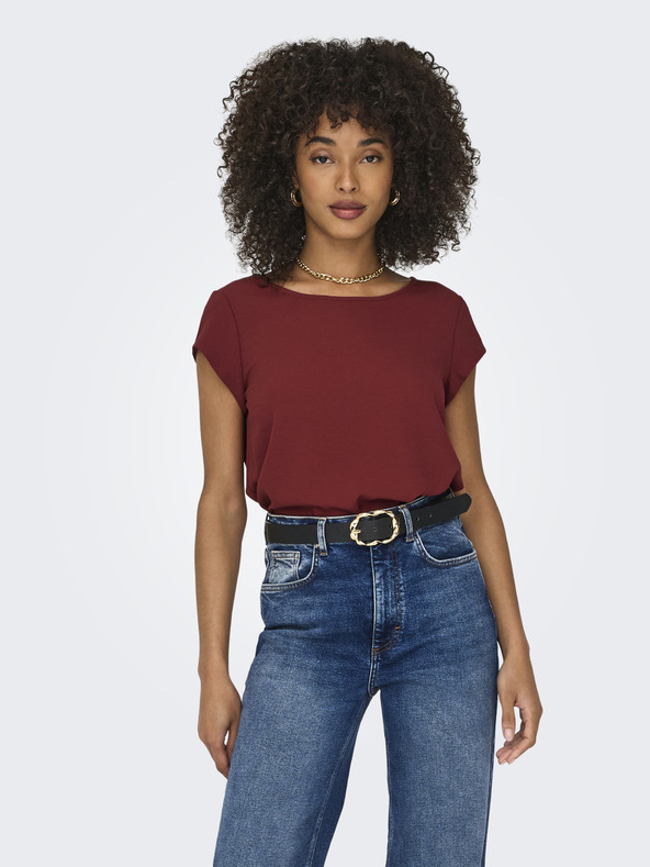 ONLY Vínová dámska blúzka ONLY Vic